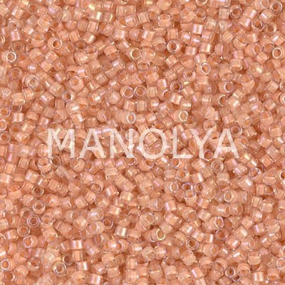 DB067-DELICA BEAD LINED FLESH AB