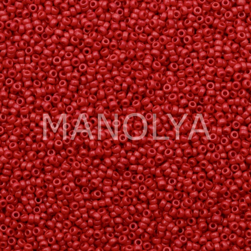 11-9408 MIYUKI SEEDBEADS OPAQUE RED