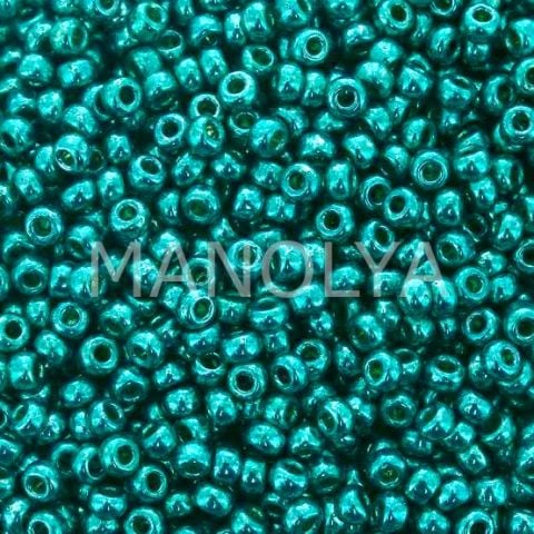 11-95106 MIYUKI SEED BEADS DURACOAT GALVANIZED DARK AQUA GREEN