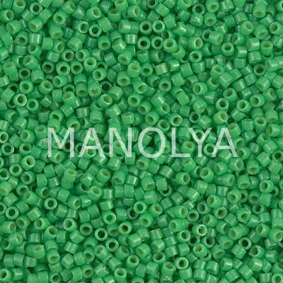 DB2126-MIYUKI 11/0 DELICA DURACOAT OPQ FIJI GREEN