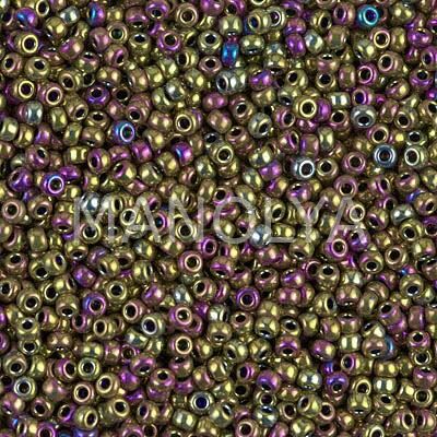 11-9188 MIYUKI SEEDBEADS METALLIC PURPLE GOLD IRIS