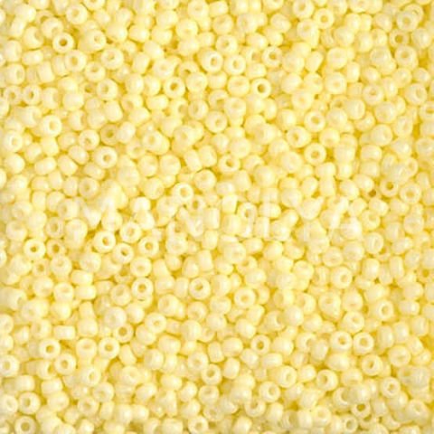 11-94451 MIYUKI SEEDBEADS DURACOAT OPAQUE DYED PALE YELLOW