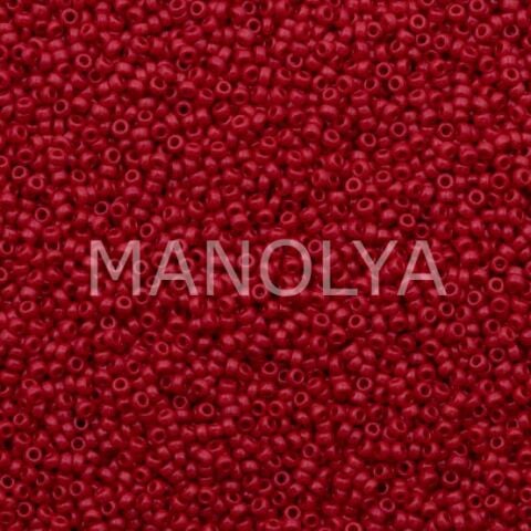 15-9408 MIYUKI SEEDBEADS OPAQUE DARK RED