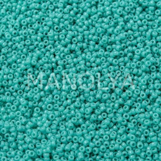 15-9412 MIYUKI SEEDBEADS OPAQUE TURQUOISE GREEN