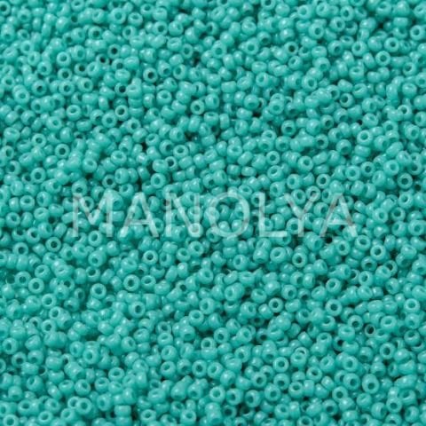 15-9412 MIYUKI SEEDBEADS OPAQUE TURQUOISE GREEN