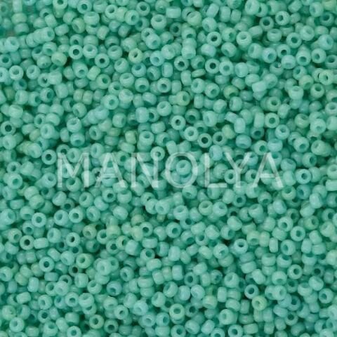 15-94475 MIYUKI SEEDBEADS DURACOAT OPAQUE SEA OPAL