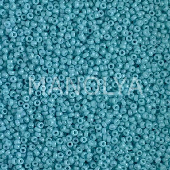 15-94478 MIYUKI SEEDBEADS DURACOAT DYED OPAQUE NILE BLUE