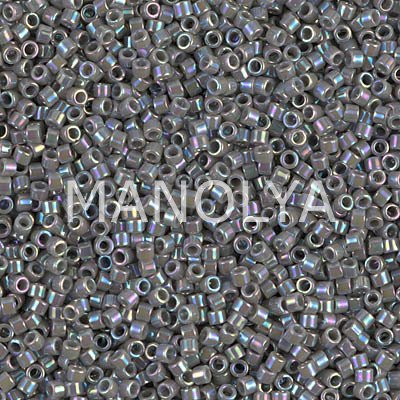 DB168-DELICA BEAD OPAQUE GRAY