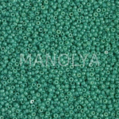 15-94477 MIYUKI SEEDBEADS DURACOAT DYED OPAQUE SPRUCE