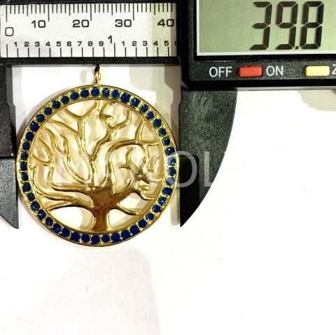 4cm. ZİRKON ÇERÇEVELİ HAYAT AĞACI