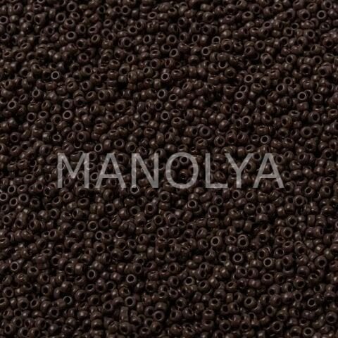 15-9409 MIYUKI SEEDBEADS OPAQUE DARK BROWN