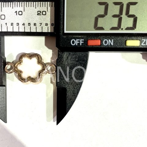 2,4cm. ÇERÇEVELİ ÇİÇEK SEDEF
