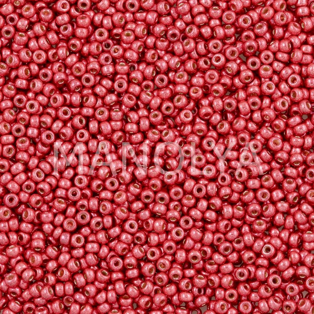 15-94211 MIYUKI SEEDBEADS DURACOAT GALVANIZED LIGHT CRANBERRY