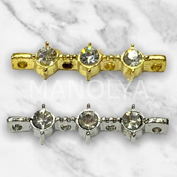 2,8cm. KRİSTALLİ ARA APARAT 4 DELİKLİ