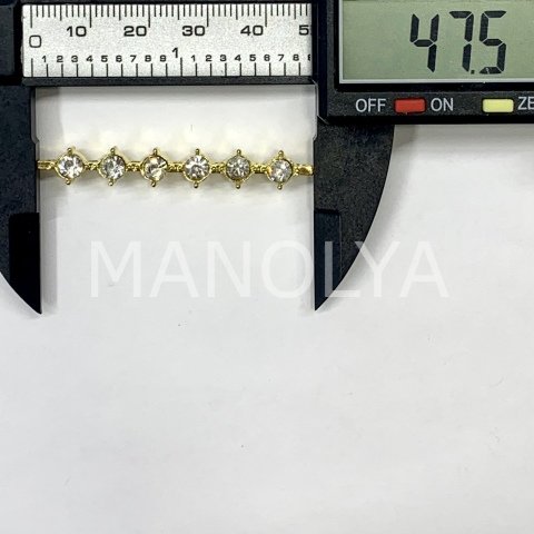 4,7cm. KRİSTALLİ ARA APARAT 7 DELİKLİ