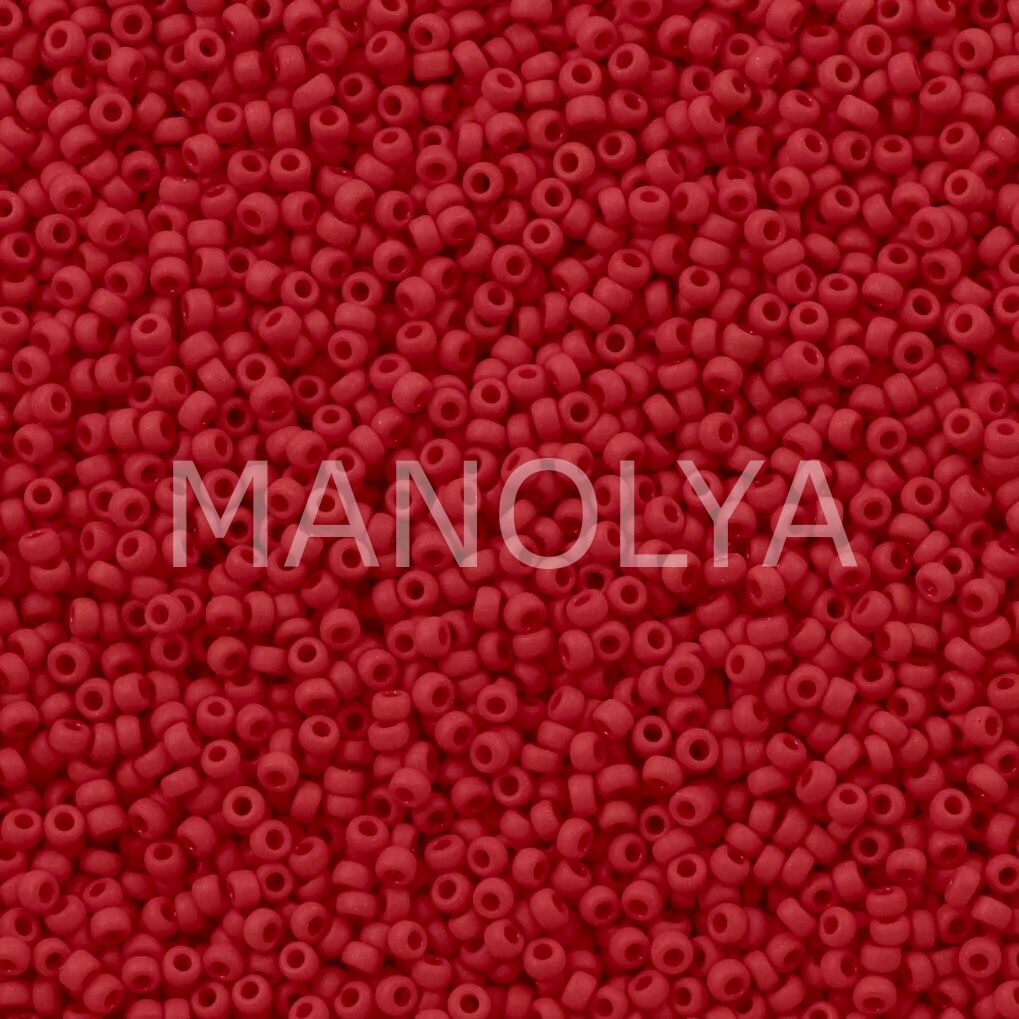 15-9408F MIYUKI SEEDBEADS MATTE OPAQUE DARK RED