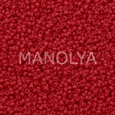 15-9408F MIYUKI SEEDBEADS MATTE OPAQUE DARK RED