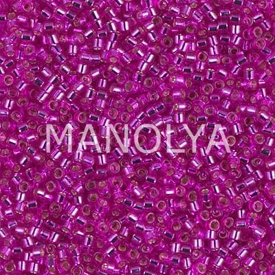 DB1340-MIYUKI 11/0 DYED S/L BRT FUCHSIA DELICA