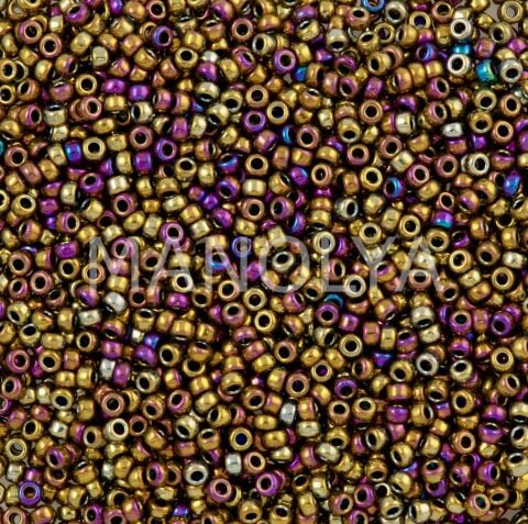 15-9188 MIYUKI SEEDBEADS METALLIC PURPLE GOLD IRIS