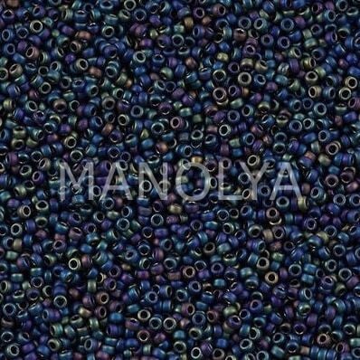 15-9401FR MIYUKI SEEDBEADS MATTE BLACK RAINBOW AB