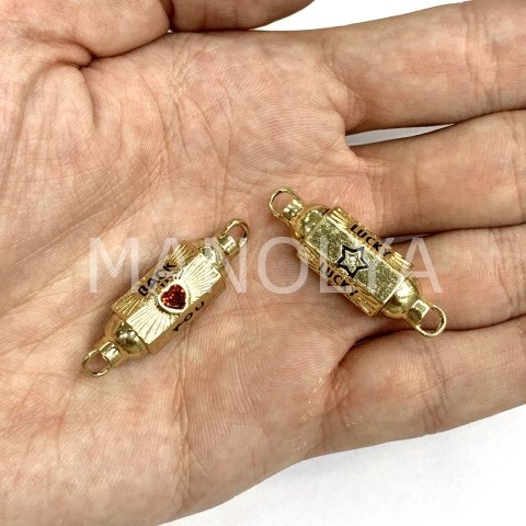 3,6cm. GOLD PRİZMA KOLYE UCU