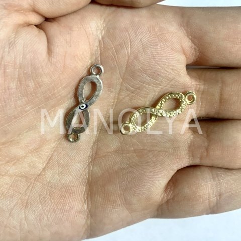 2,8cm. MİNİK NAZAR BONCUKLU SONSUZLUK