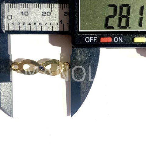 2,8cm. MİNİK NAZAR BONCUKLU SONSUZLUK