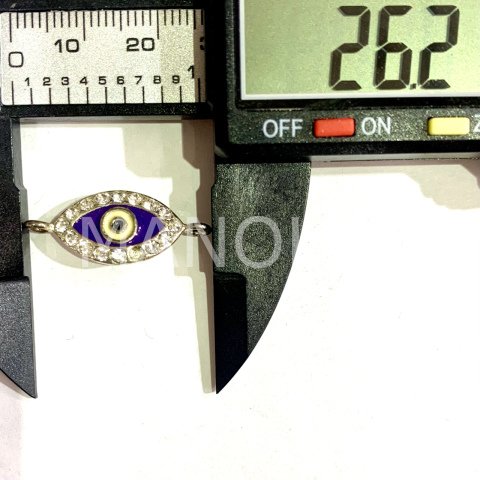2,6cm. TAŞLI MİNELİ GÖZ