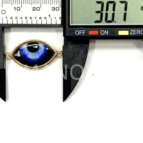 3,1cm. SİYAH PORSELEN GÖZ BİLEKLİK