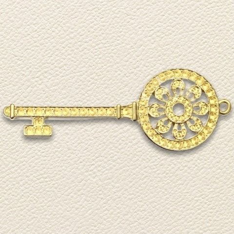 8,5cm. UZUN ANAHTAR KOLYE UCU