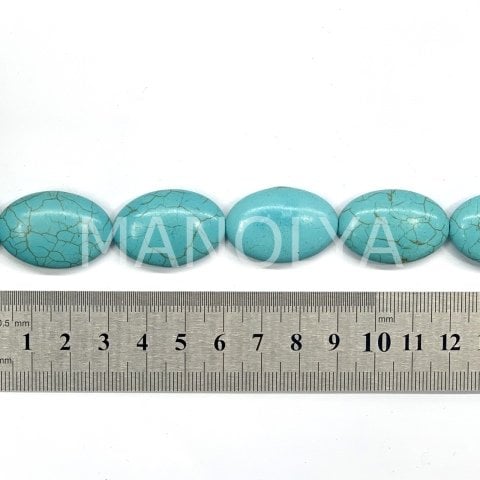 2x2,9cm. ELİPS TURKUAZ