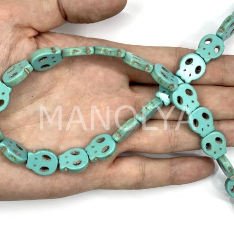 1,5cm. YASSI KURUKAFA TURKUAZ