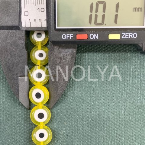 1cm. SARI YASSI NAZAR BONCUK