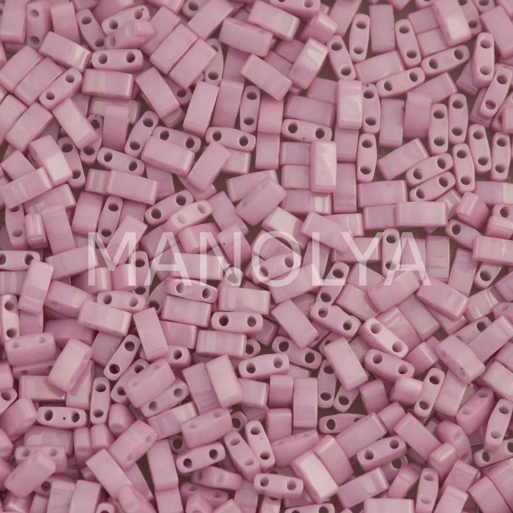 HTL599 Miyuki Half Tila Opaque Rose Luster (Yarım Tila 599)