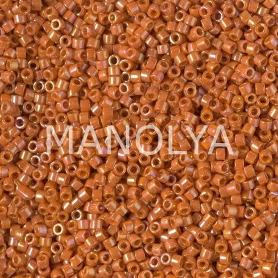 DB2274-MIYUKI 11/0 DELICA GLAZED OPAQUEBURNT ORANGE
