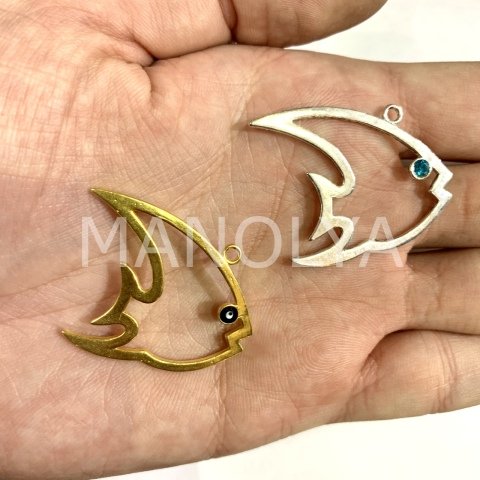 3,4cm. NAZAR BONCUKLU BALIK KOLYE UCU