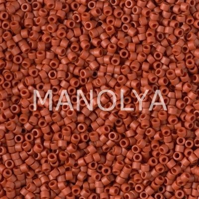 DB2288-MIYUKI 11/0 DELICA FROST OP GLAZE RED