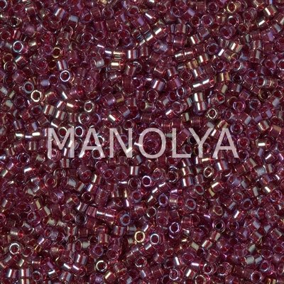 DB2375-MIYUKI DELICA BD FANCY LINED RUST