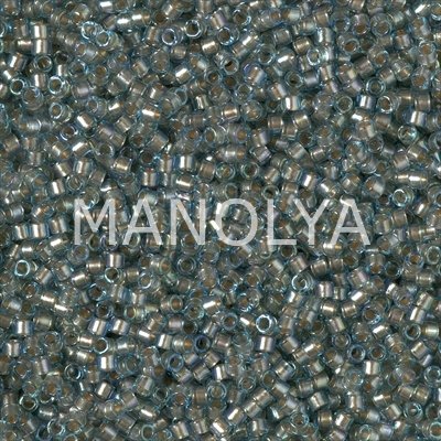DB2379-MIYUKI DELICA BD FANCY LINED BLUE SILVER