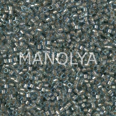 DB2379-MIYUKI DELICA BD FANCY LINED BLUE SILVER