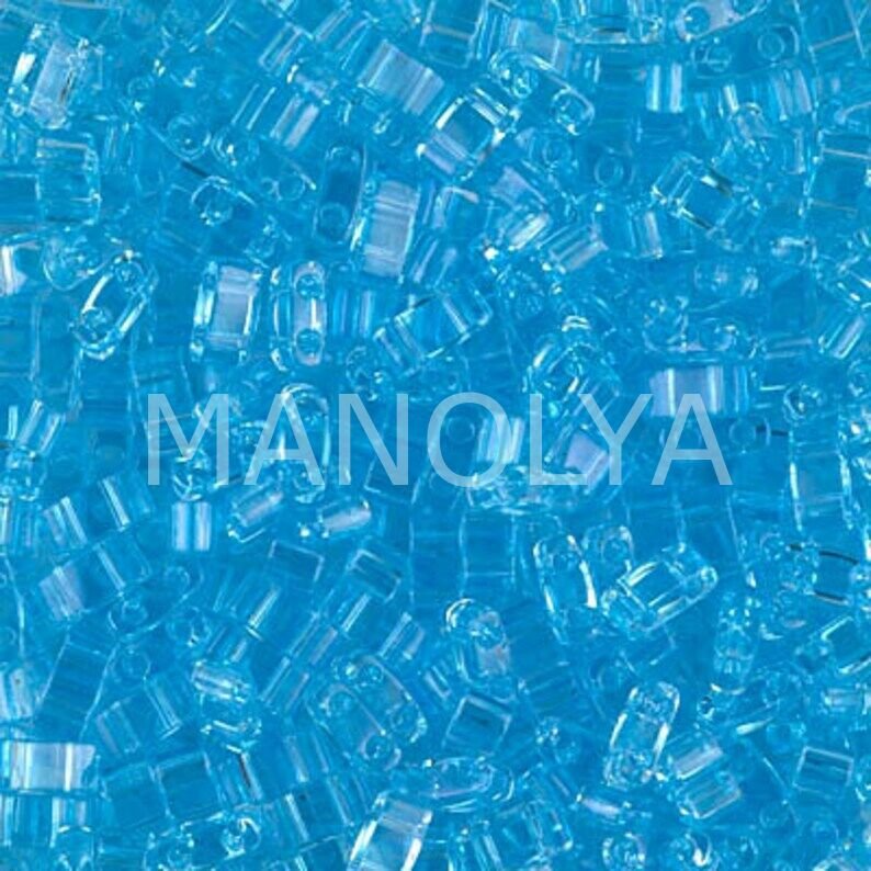 HTL148 Miyuki Half Tila Transparent Light Blue (Yarım Tila 148)