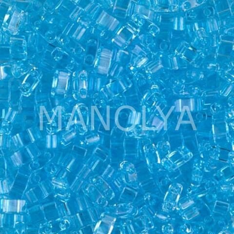 HTL148 Miyuki Half Tila Transparent Light Blue (Yarım Tila 148)