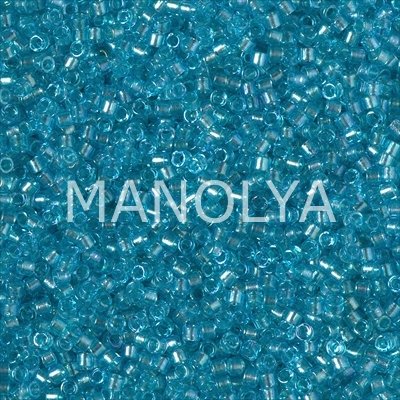 DB2382-MIYUKI DELICA BD FANCY LINED AQUA