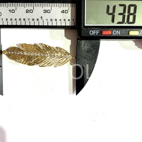 4,4cm. MİNELİ BÜYÜK YAPRAK