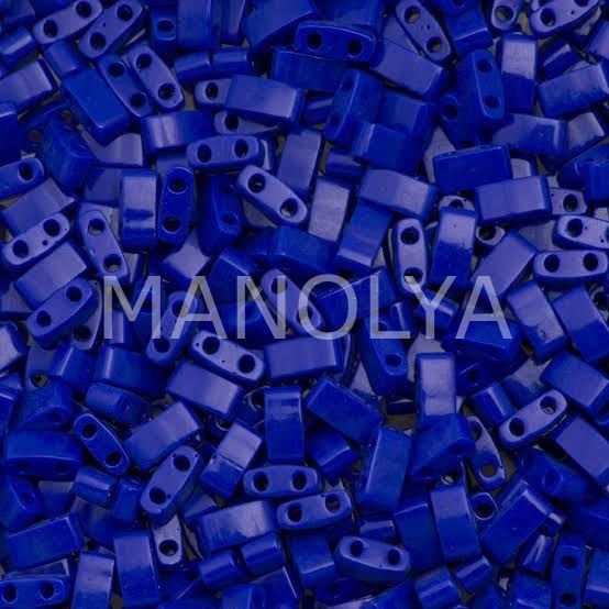 HTL414 Miyuki Half Tila Opaque Cobalt (Yarım Tila 414)