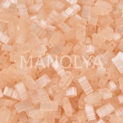 HTL2555 Miyuki Half Tila Silk Pale Light Coral (Yarım Tila 2555)