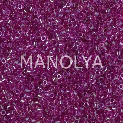 DB2389-MIYUKI DELICA BD FANCY LINED MAGENTA