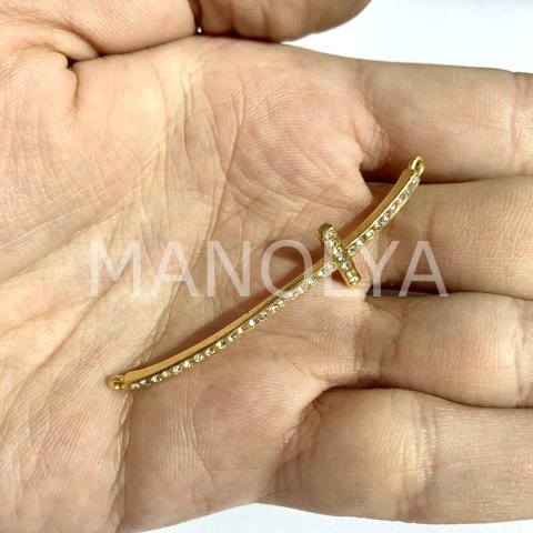 5,3cm. ZİRKON İŞLEMELİ KILIÇ BİLEKLİK APARATI
