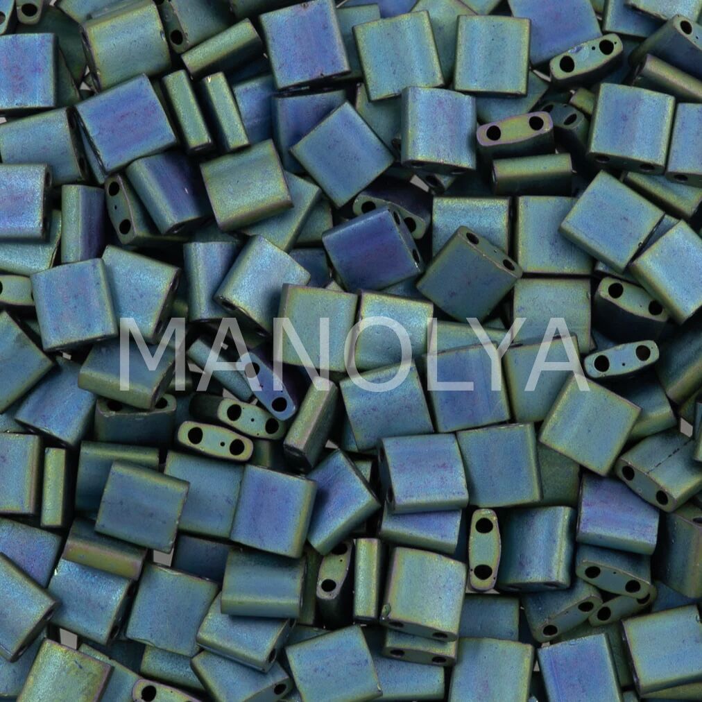 TL2064 Miyuki Tila Matte Metal Blue Green (Tam Tila 2064)