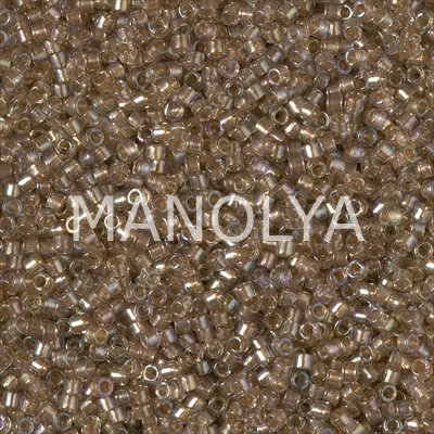 DB2396-MIYUKI DELICA BD FANCY LINED CHAMPAGNE